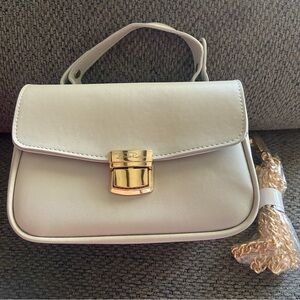 Chic Mini Bag with Gold Clasp and Chain